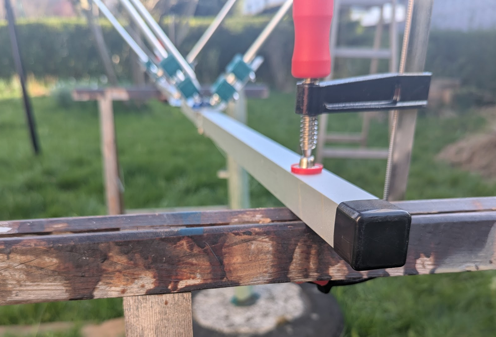 Ends of the boom tube sealed