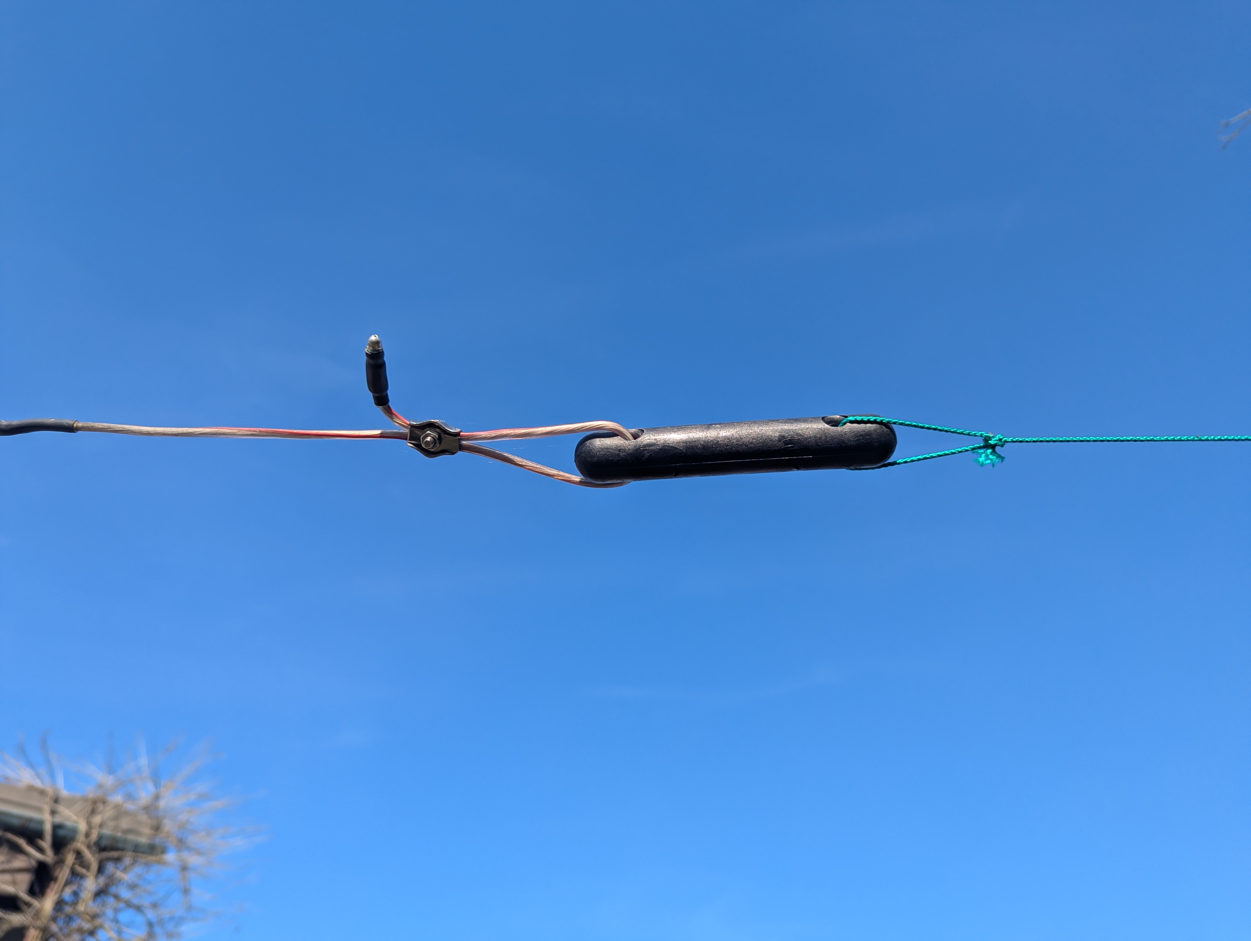 80m dipole end no extension